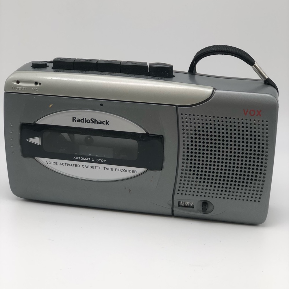Radio Shack VOX Voice Activated Cassette Recorder CTR 123 WORKS